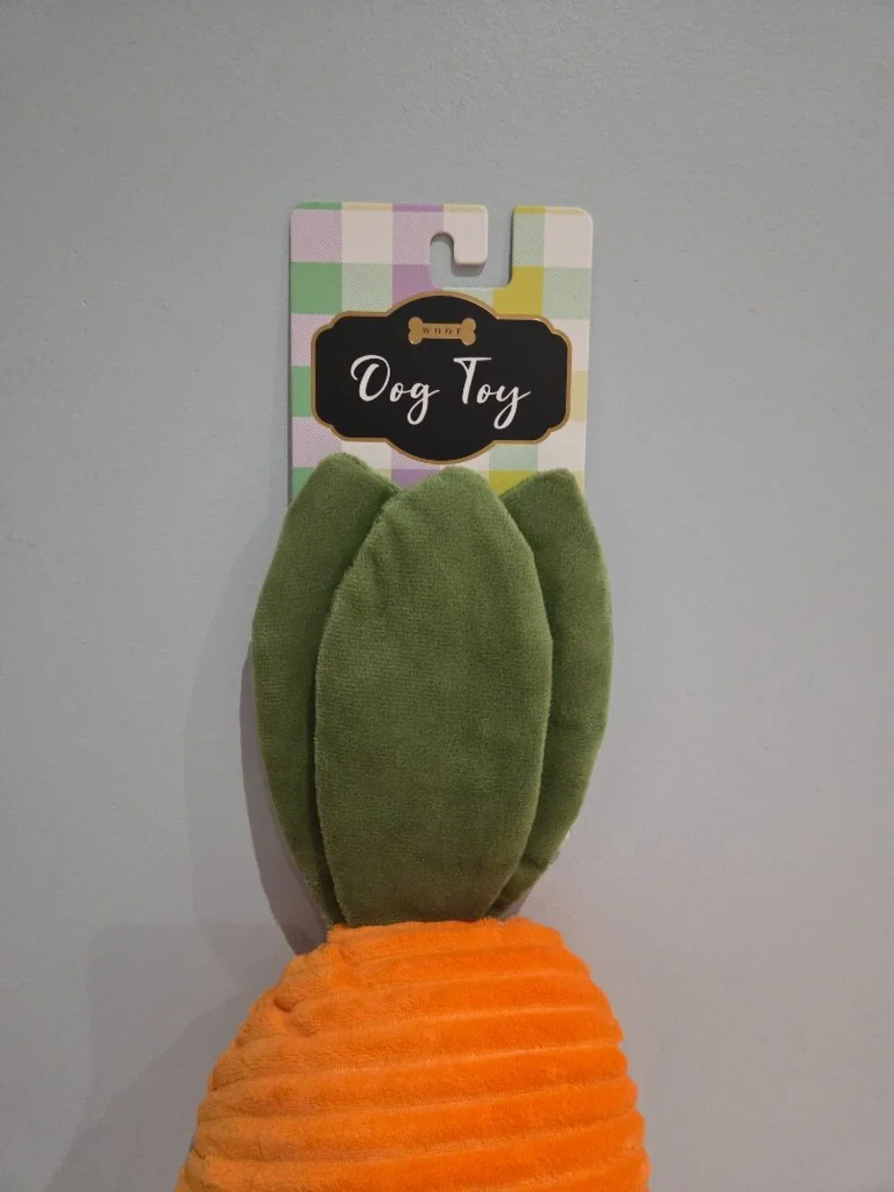 Woof Jumbo Carrot Dog Toy